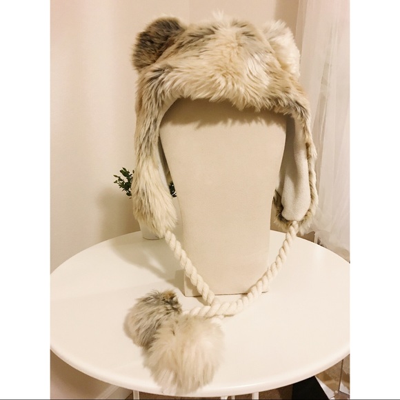 fluffy bear hat